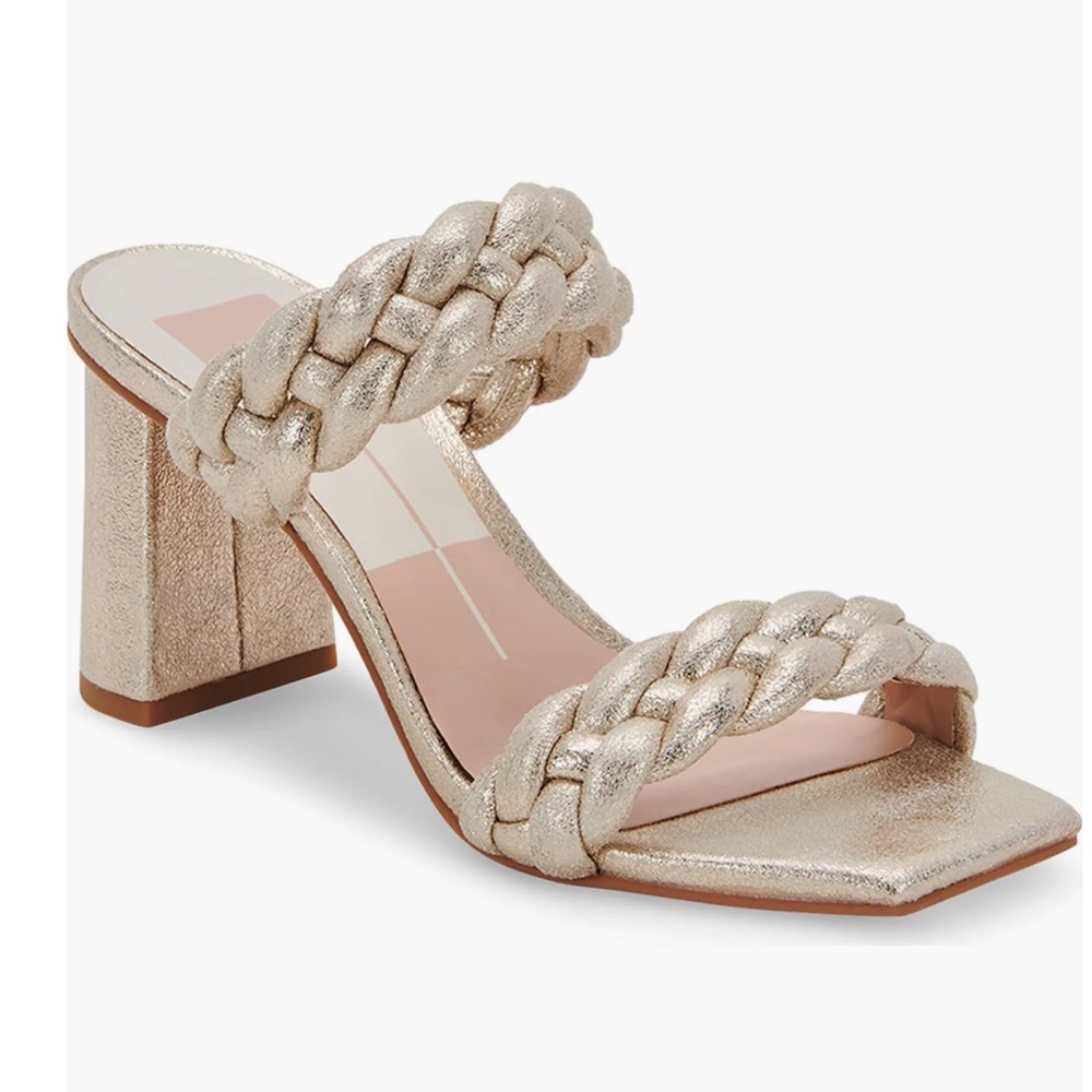 DOLCE VITA Gold Paily Braided Sandal 5